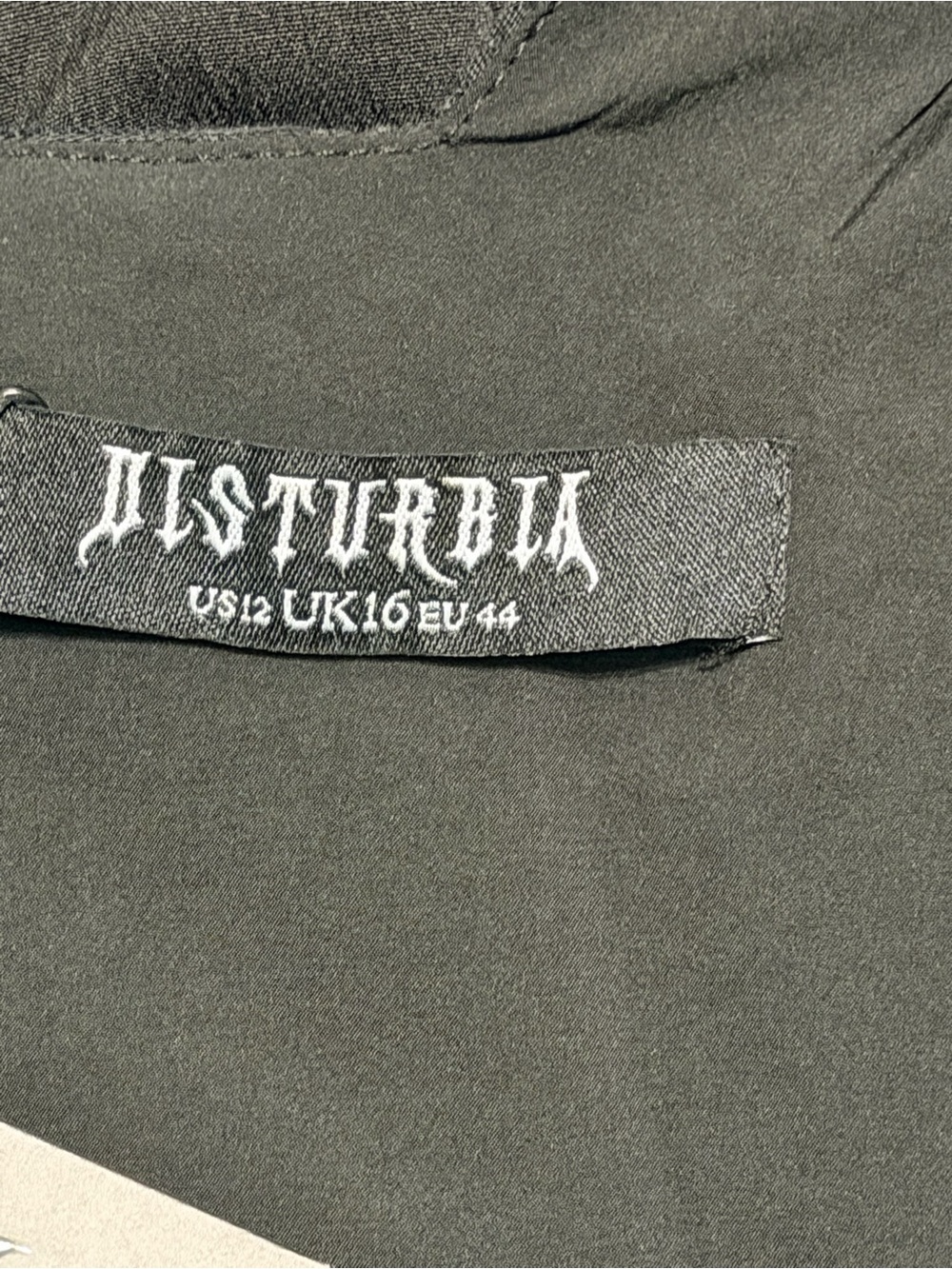 Disturbia Mina Corset Midi Dress Gothic Cottagecore Black US 12 / UK 16 NWT - Picture 7 of 12